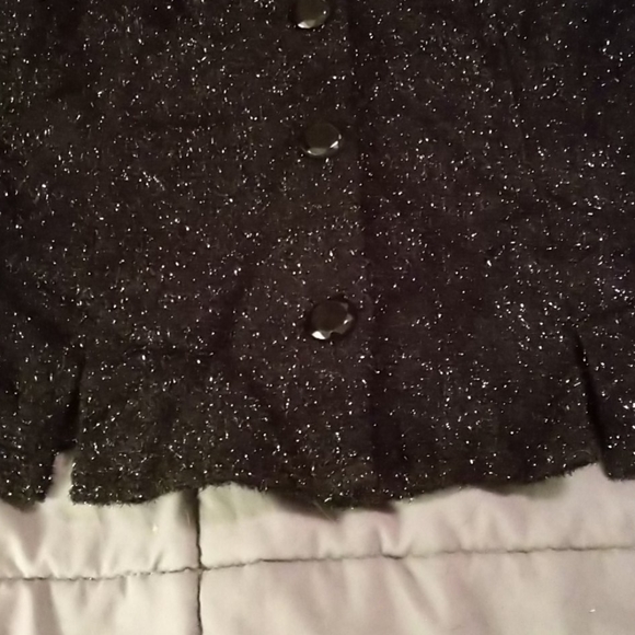 Black Lurex Cardigan Sweater - Picture 6 of 10